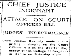 Report of Chief Justice Kennedy’s speech at the Royal College of Surgeons